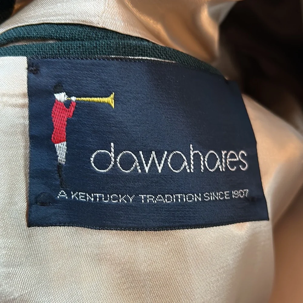Men’s vintage Churchill Downs green wool blazer by Dawahares. Kentucky Derby 🐎 - Picture 4 of 11